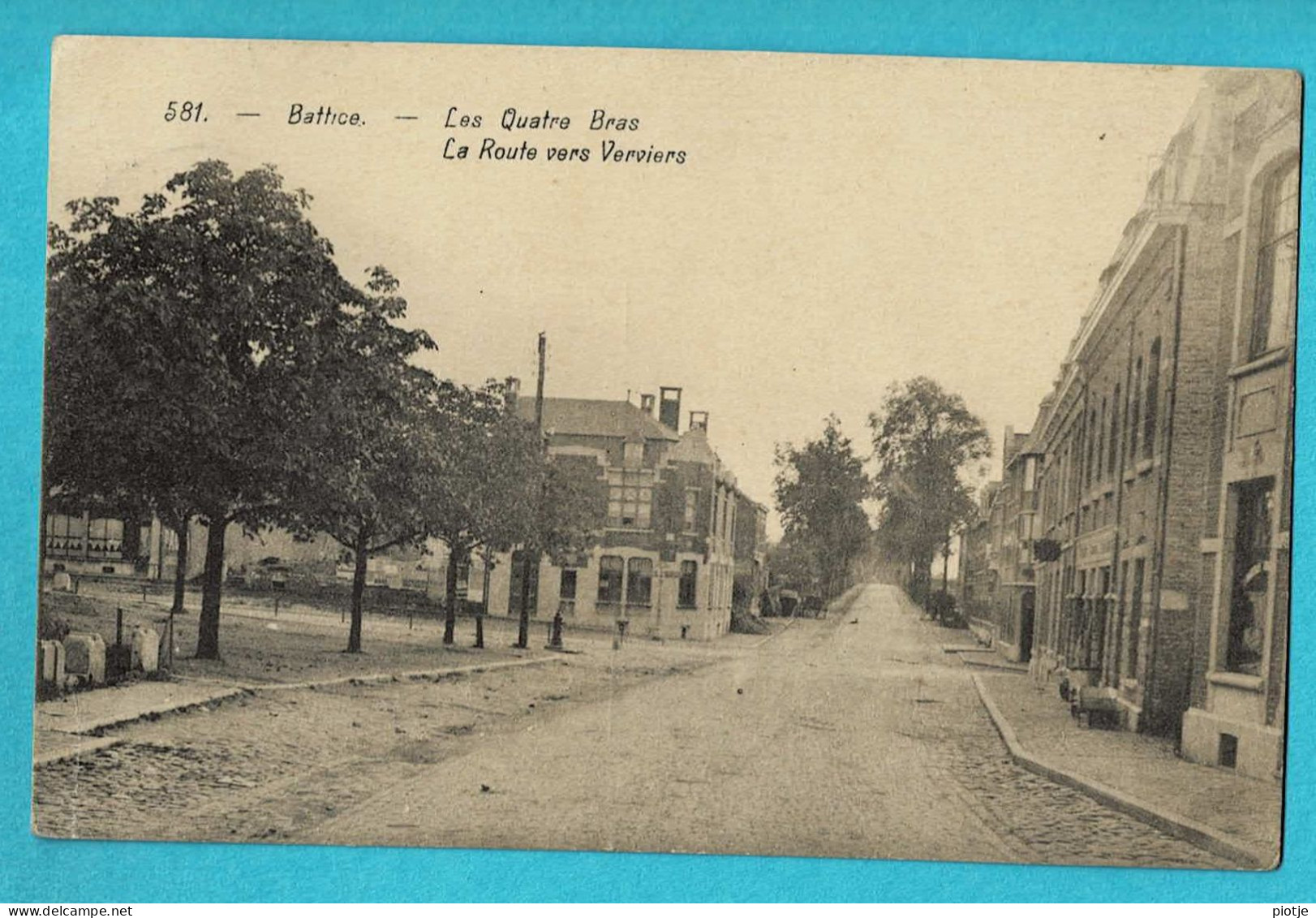 * Battice - Herve (Liège - La Wallonie) * (Photo Edit Hayet Faymonville, Nr 581) Les Quatres Bras, Route Vers Verviers - Herve