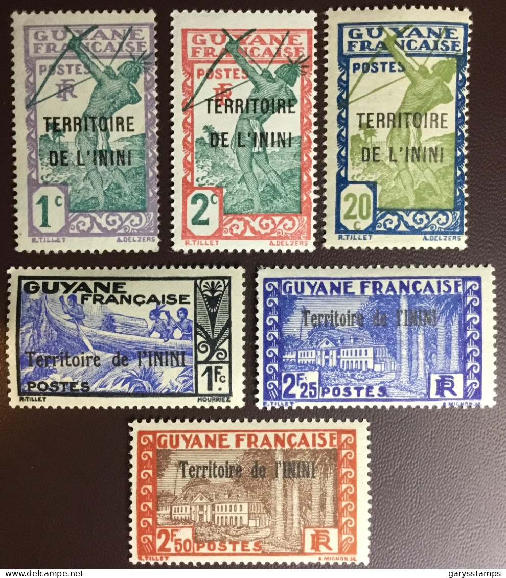 Inini 1932-39 Y&T 1, 2, 7, 42, 46, 47 MNH - Ongebruikt