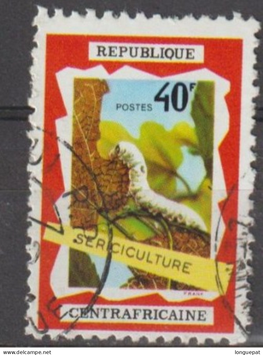 CENTRAFRIQUE  - Opération Bokassa : Sericiculture - Vers à Soie - Soie - Dentelé 10 - Centrafricaine (République)