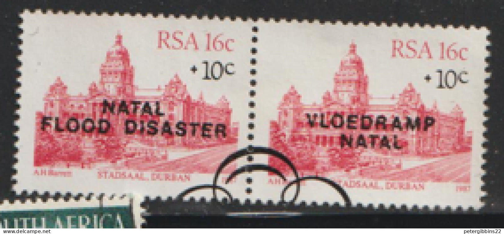 South Africa  1987  SG 624-5  Natal Flood Disaster Fine Used - Oblitérés