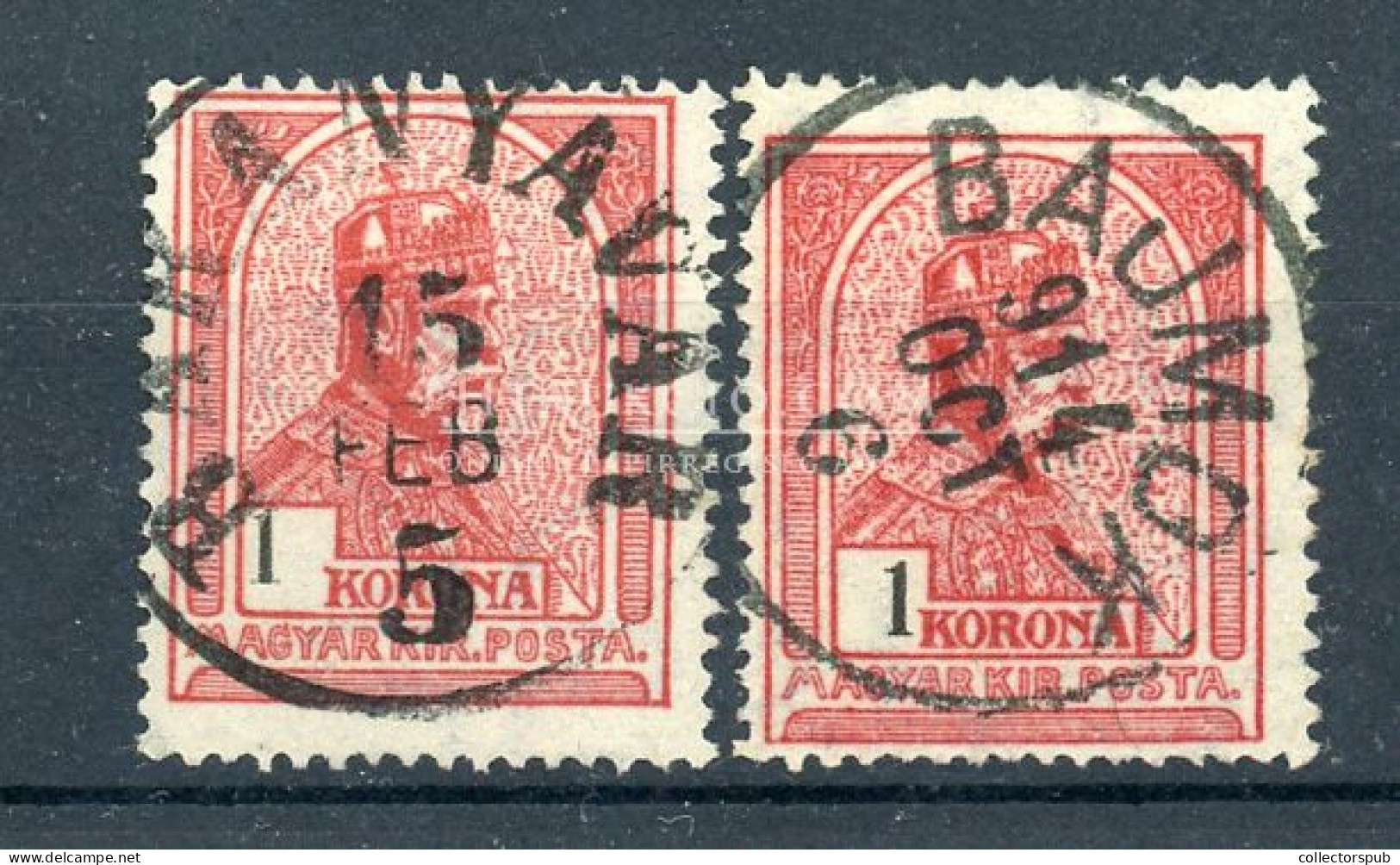 1K Az értékszám Látványosan Eltolódott Jobbra-balra  Baranyavár, Bajmok - Used Stamps