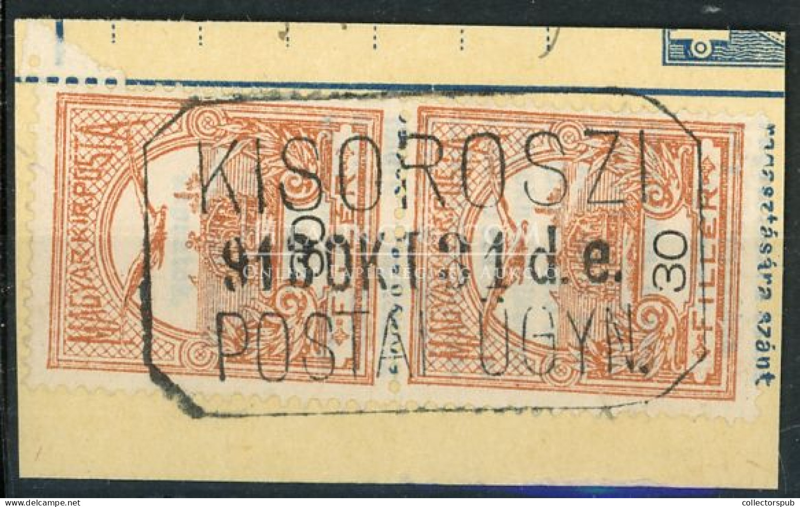 POSTAÜGYNÖKSÉG Bélyegzés KISOROSZI - Used Stamps