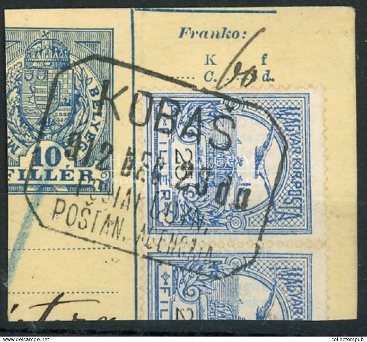 POSTAÜGYNÖKSÉG Bélyegzés KOBAS - Used Stamps