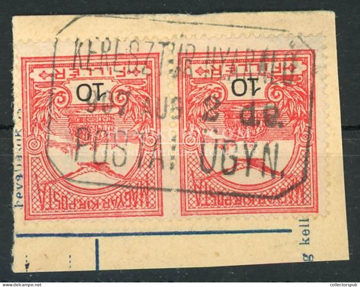 POSTAÜGYNÖKSÉG Bélyegzés KERESZTÚR NYARALÓ - Used Stamps