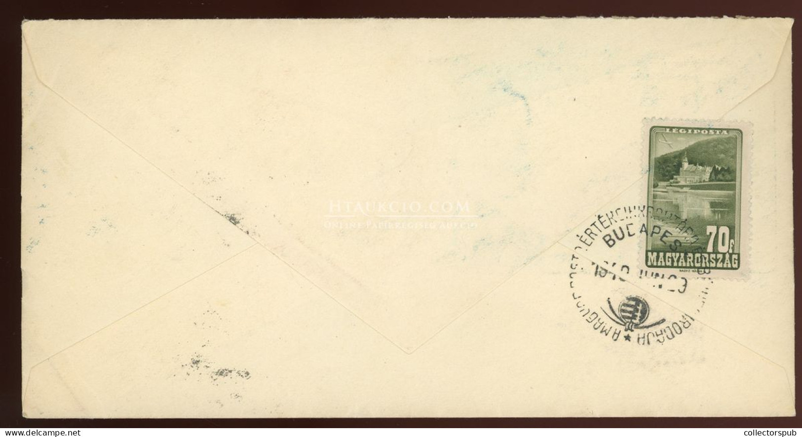 BUDAPEST 1949. Szakszervezet Légi FDC Az USA-ba Küldve - Used Stamps