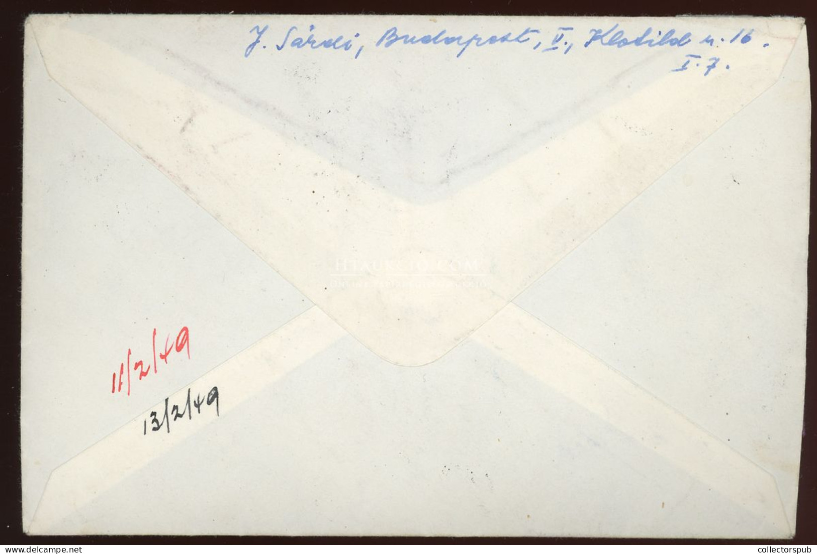 1949. Centenárium Sor 7 értéke  Légi Levélen Angliába - Used Stamps