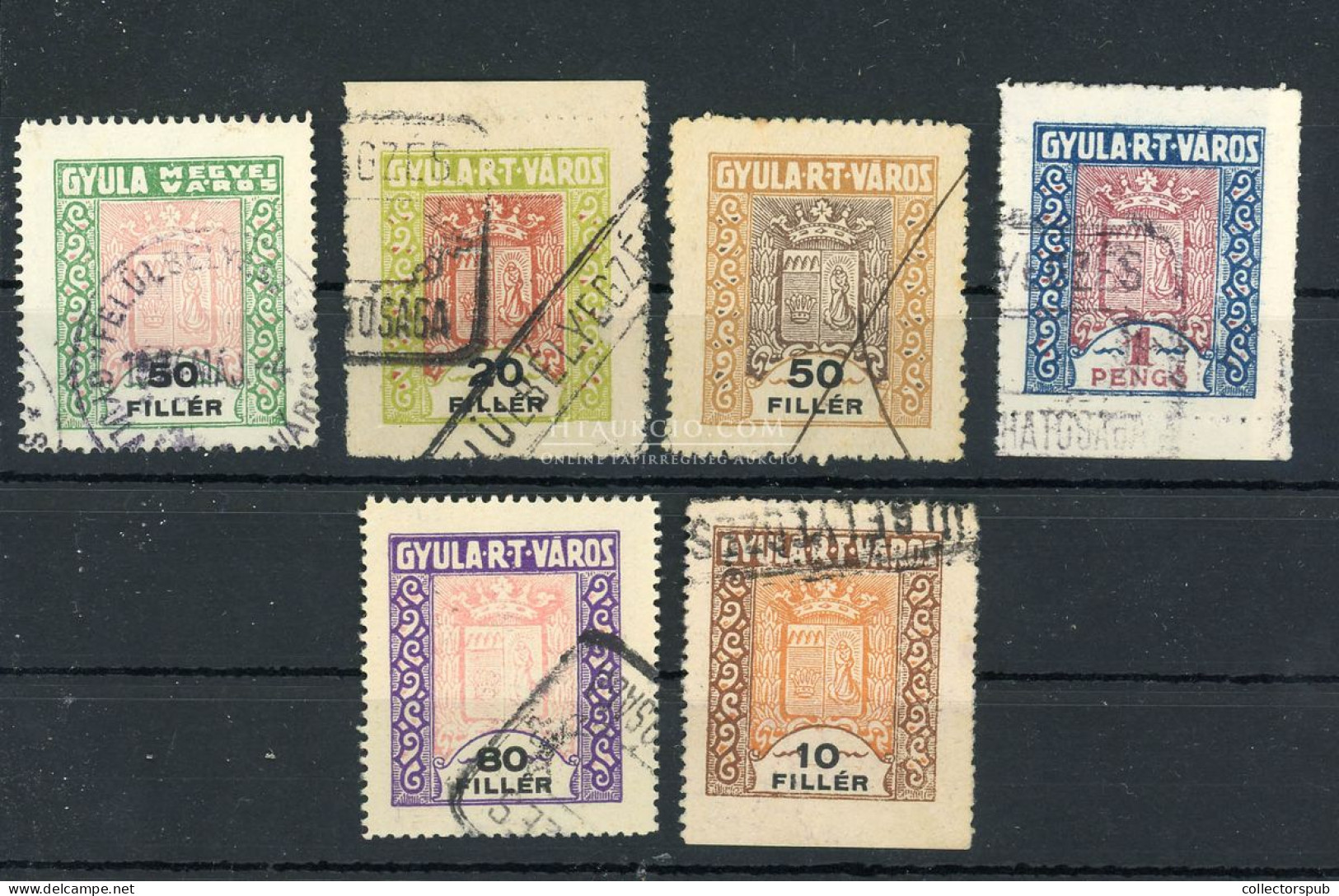 GYULA Városi Illetékbélyegek, Kis Tétel - Used Stamps