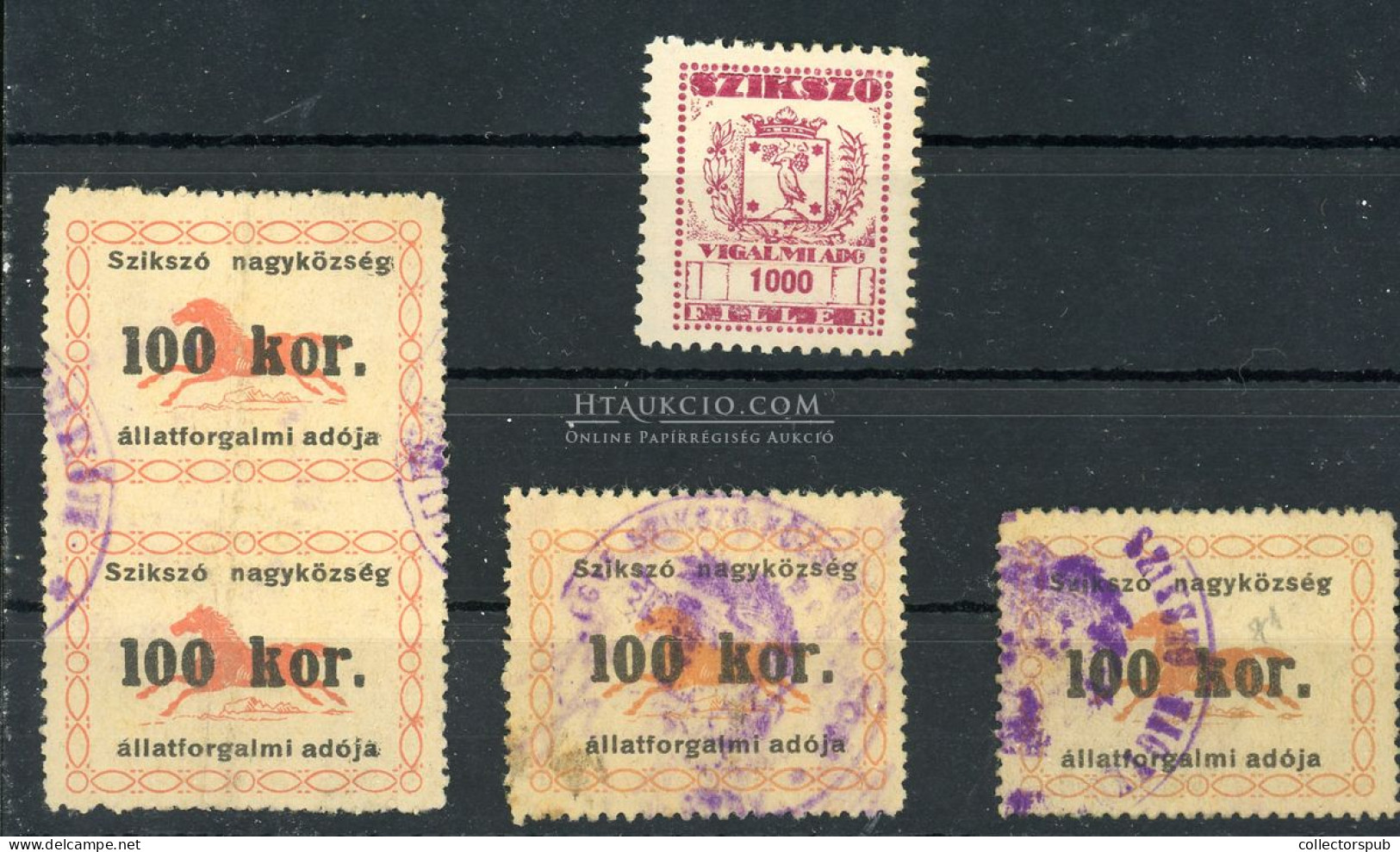 SZIKSZÓ  Városi Illetékbélyegek, Kis Tétel - Used Stamps