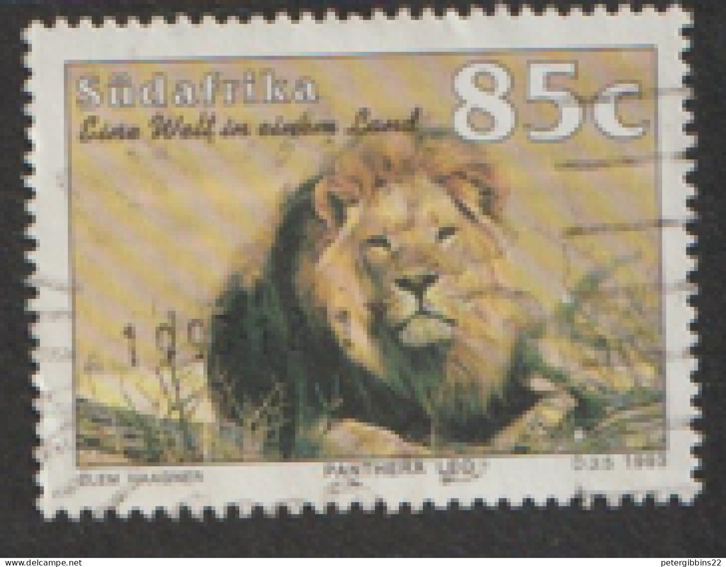 South Africa  1993  SG 828  Tourism  Lion    Fine Used - Gebruikt