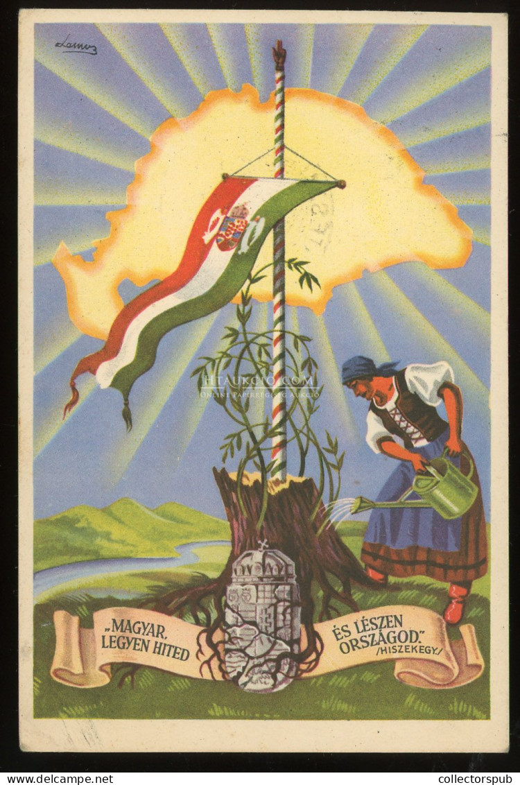 IRREDENTA Képeslap, 1938 - Hongarije