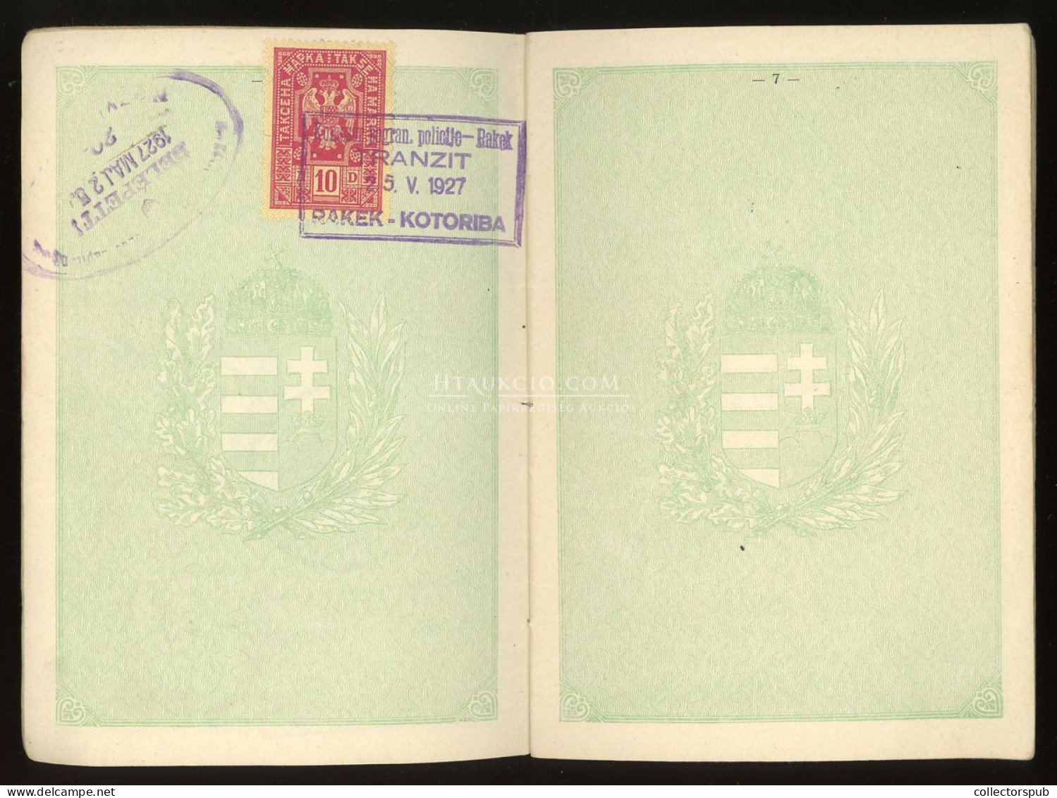 BUDAPEST 1927. Fényképes Útlevél Passport - Ohne Zuordnung