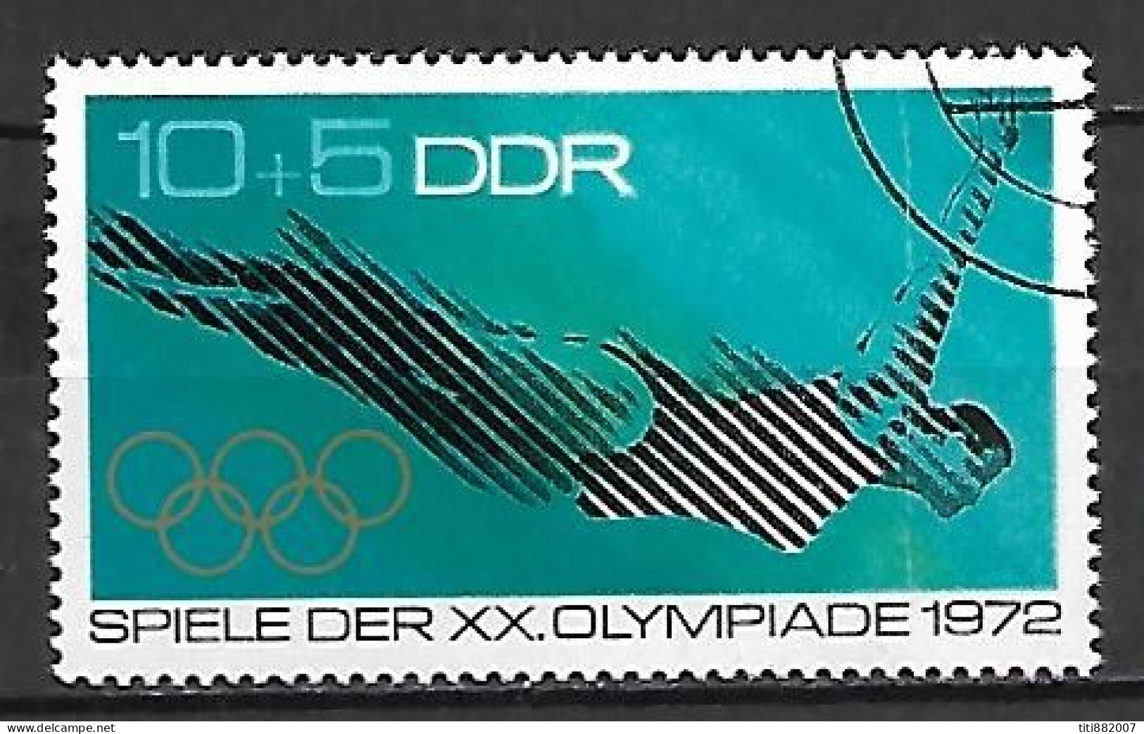 RDA   /   DDR.     1972.    PLONGEON   /   NATATION  .  Oblitéré - Duiken