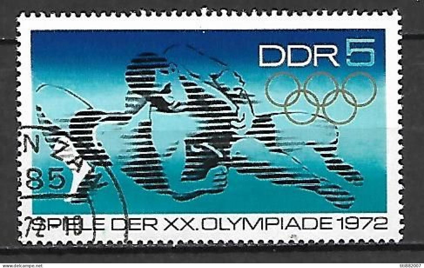 RDA   /   DDR.  -   1972.    LUTTE  /  CATCH .  .  Oblitéré - Lutte