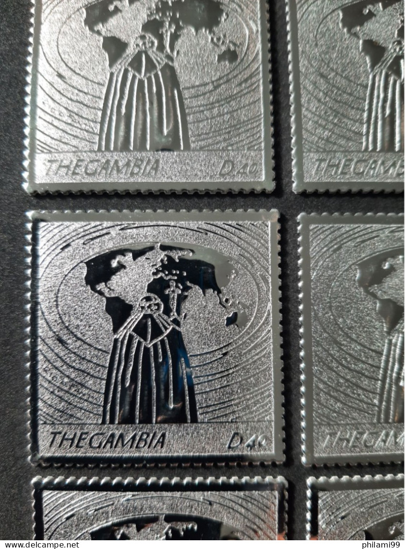 SILVER STAMPS (×30) 2005 GAMBIA Mi. Nr 5556 COT 180 € - Collections (sans Albums)