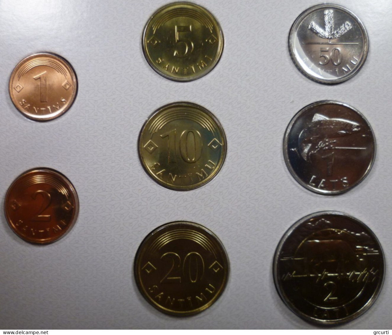 Lettonia - Monetazione Pre-Euro - Anni Misti - 1, 2, 5, 10, 20 E 50 Santims, 1 E 2 Lati - Letland