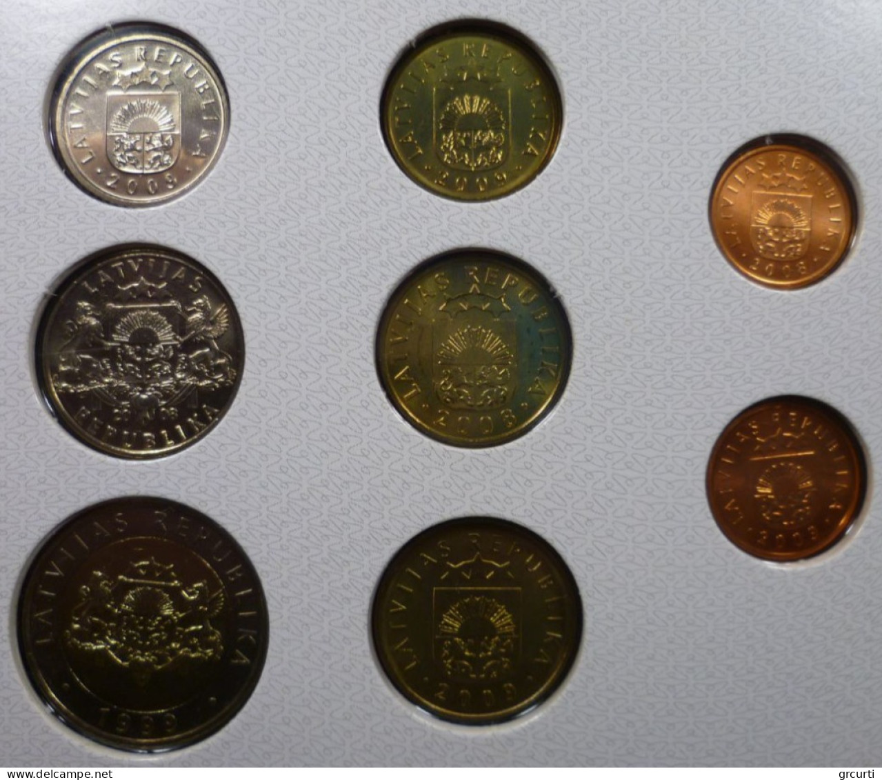 Lettonia - Monetazione Pre-Euro - Anni Misti - 1, 2, 5, 10, 20 E 50 Santims, 1 E 2 Lati - Lettonie