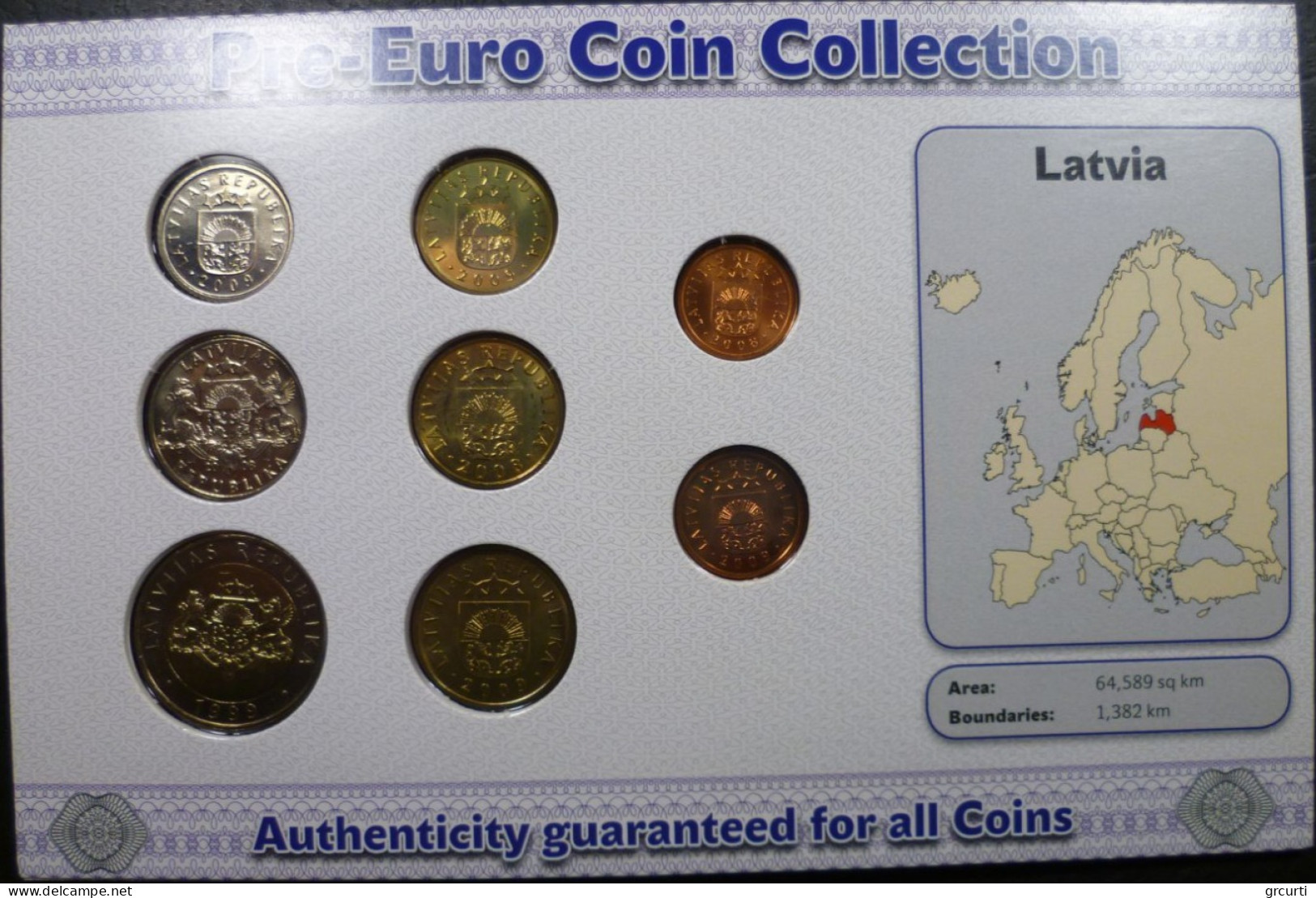 Lettonia - Monetazione Pre-Euro - Anni Misti - 1, 2, 5, 10, 20 E 50 Santims, 1 E 2 Lati - Latvia