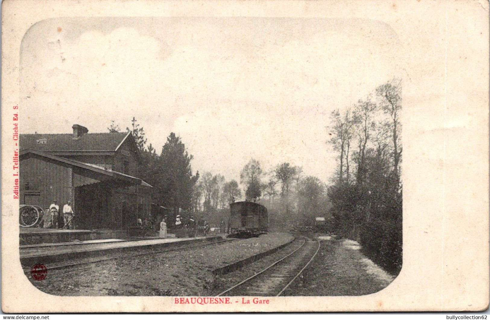 CPA  - SELECTION  -  BEAUQUESNE  -  La Gare - Beauquesne