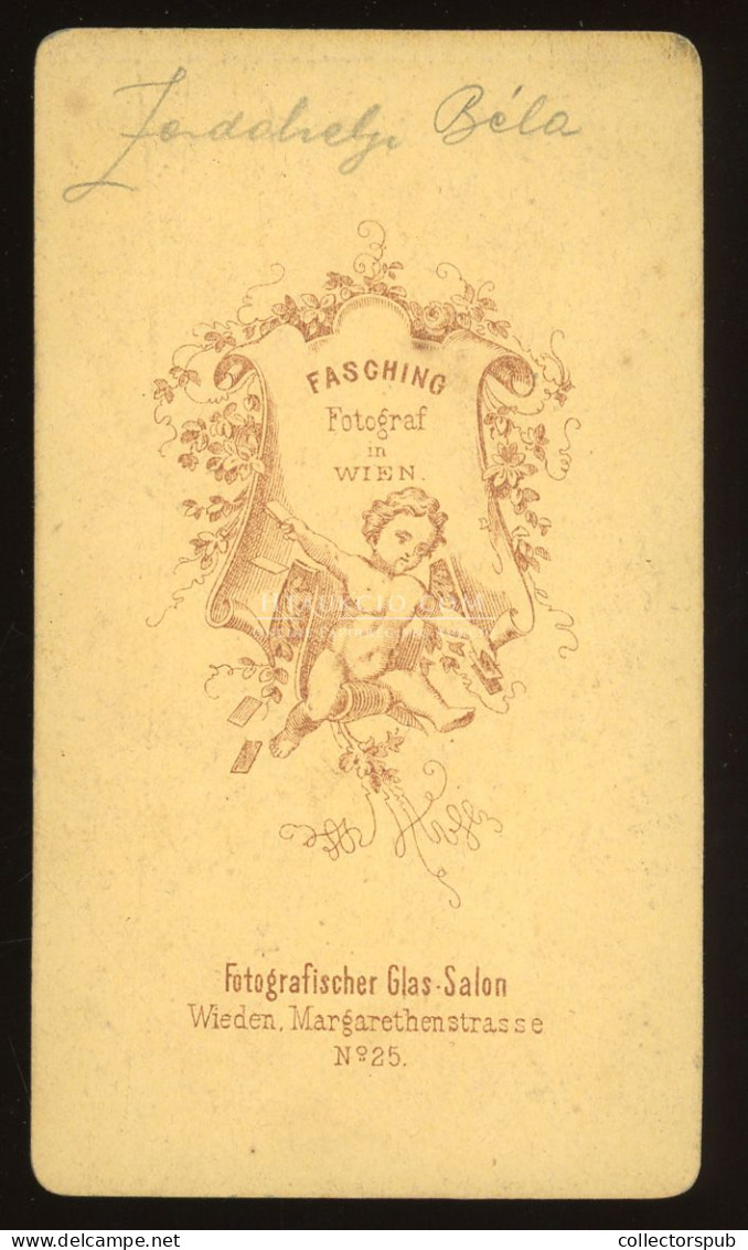 BÉCS 1860-65. Fasching : Zerdahelyi Béla , Visit Fotó - Anciennes (Av. 1900)