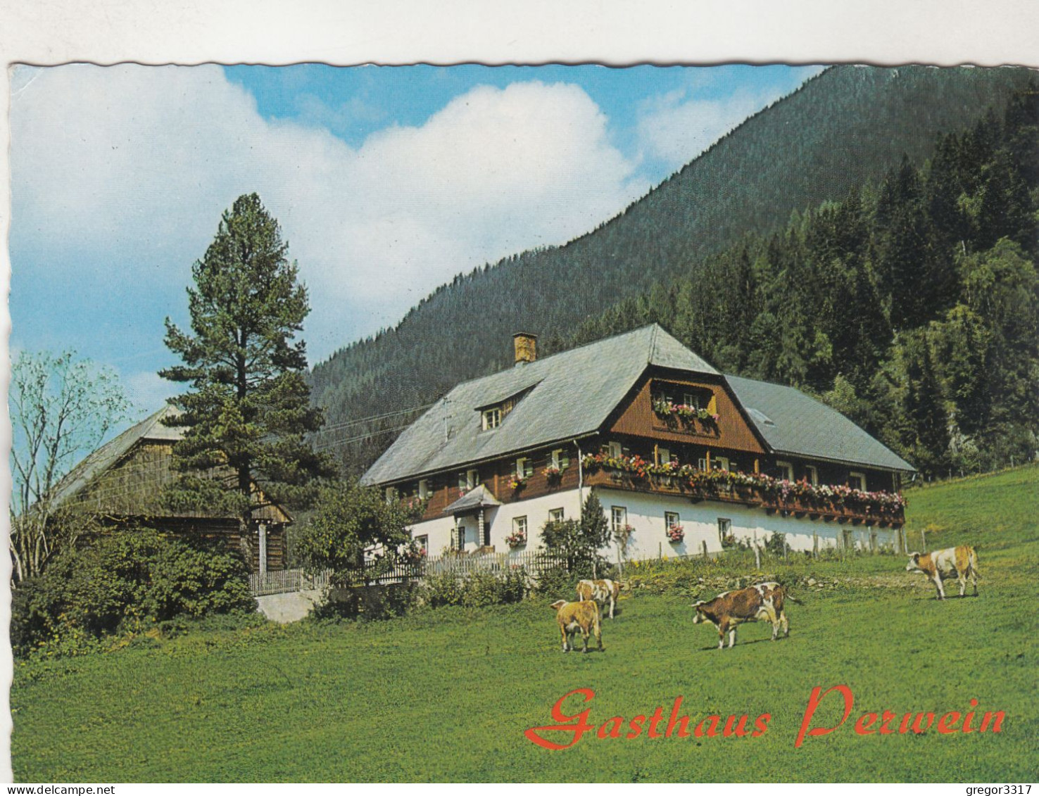 D6486) DONNERSBACH - 8953 Donnersbachwald - Gasthaus PERWEIN - - Donnersbach (Tal)