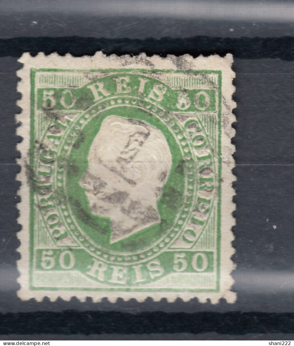 Portugal 1870 Luiz, 50 R. Green (6-188) - Unused Stamps