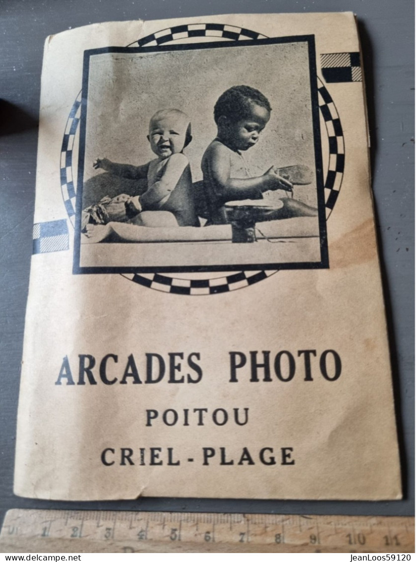 Pochette Ancienne Pour Photo & Négatif - Publicité KODAK KODAKS Arcades Photo POITOU Criel Plage - Matériel & Accessoires