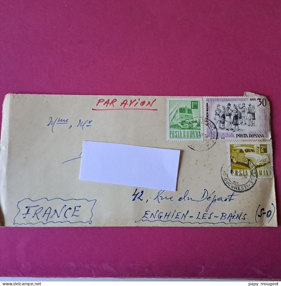 13 Lettres la majorité par avion de Bucarest  à la même famille années 1964 - 1969 une partie avec correspondance