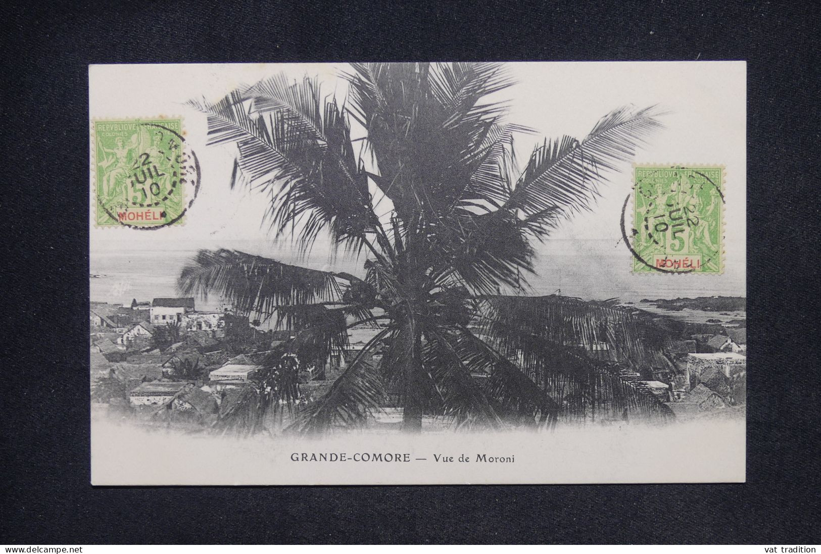 MOHELI - Type Groupe X 2 Exemplaires Sur Carte Postale En 1910 - L 147857 - Covers & Documents