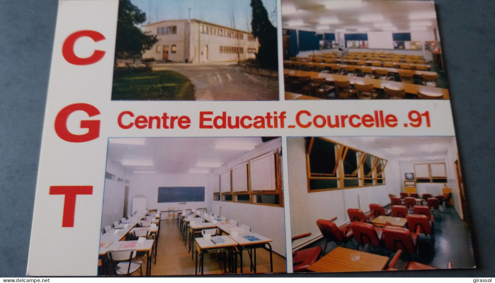 CPSM SYNDICAT C G T CENTRE EDUCATIF COURCELLE 91 ESSONNE INSTALLATIONS EDUCATIVES PHOTO BLONCOURT PORAS ED CI M - Sindicatos