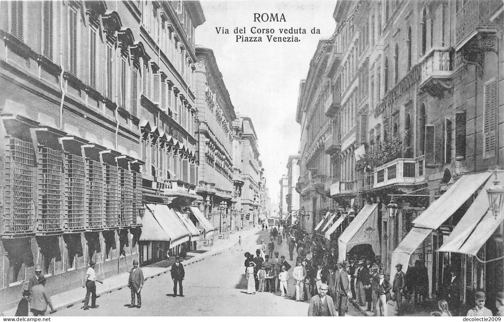 Lot336 Roma Via Del Corso Veduta Da Piazza Venezia Italy - Bares, Hoteles Y Restaurantes