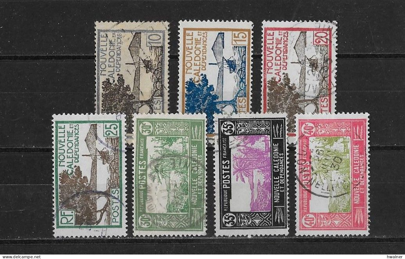 Nouvelle Caledonie Yv. 143 - 148 O. - Usati