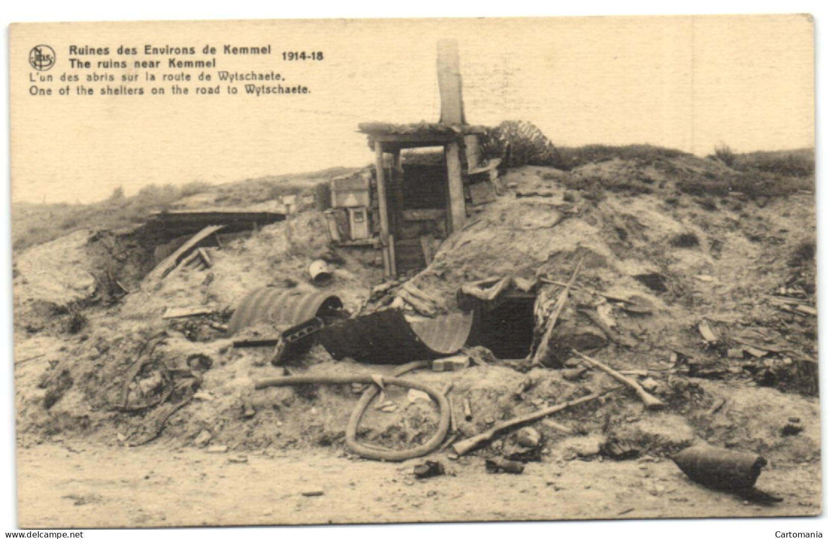 Ruines Des Environs De Kemmel - L'un Des Abris Sur La Route De Wytschaete - Hooglede