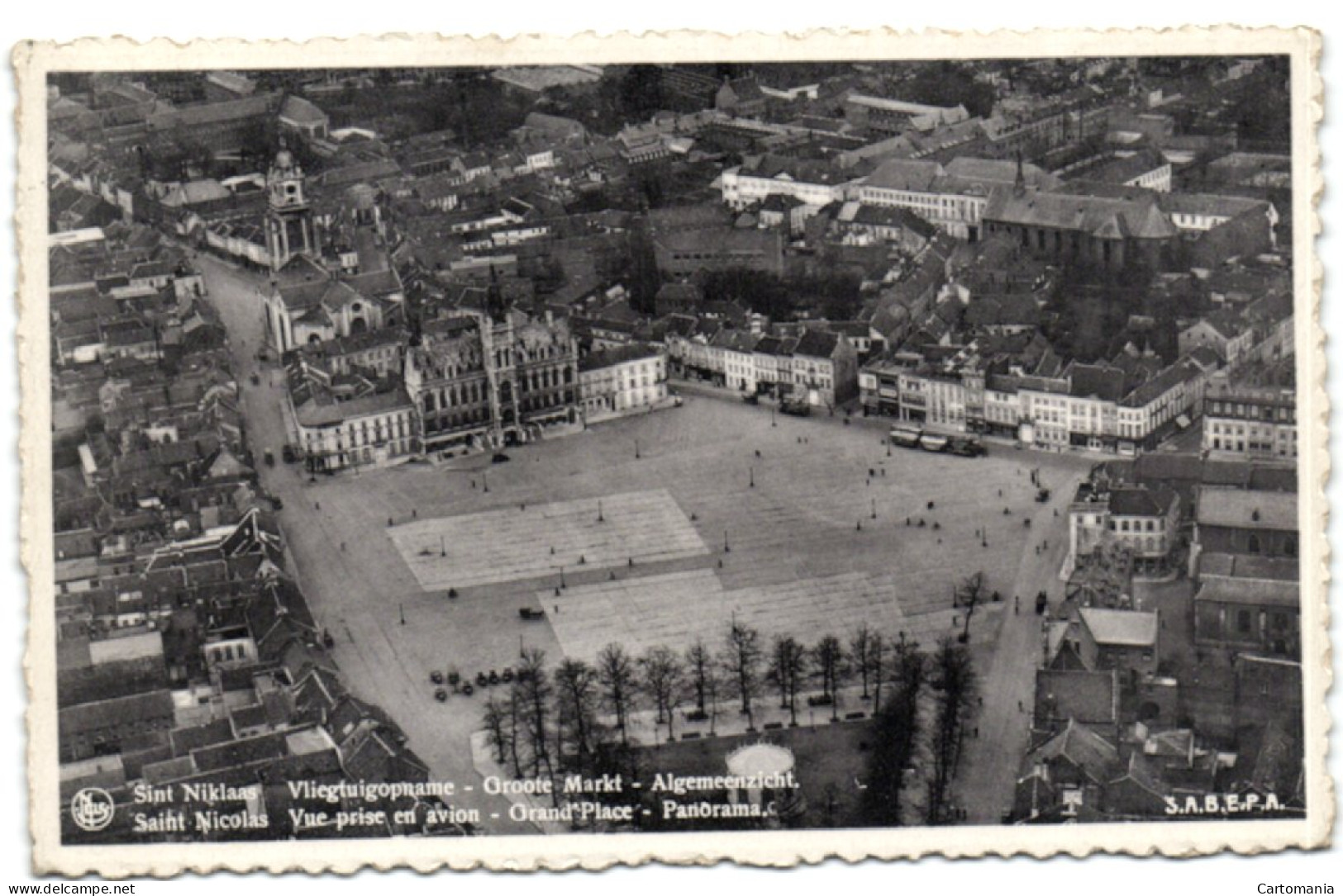 St-Niklaas - Vliegtuigopname - Groote Markt - Algemeen Zicht - Sint-Niklaas