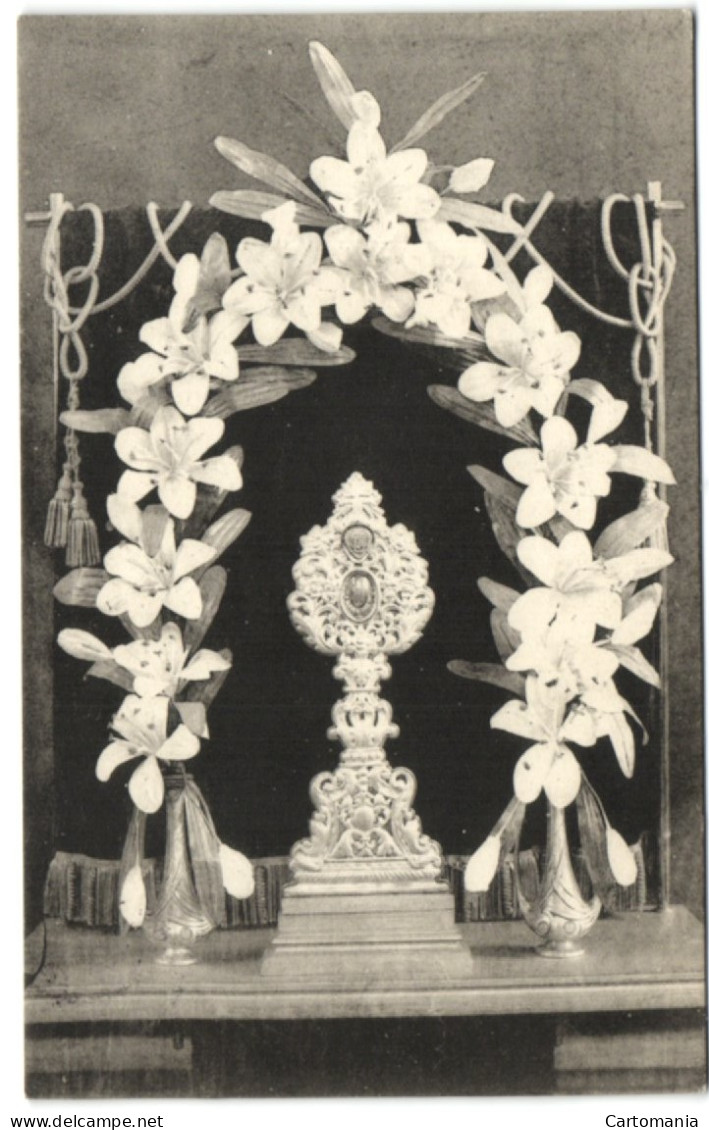 Sanctuaire De St-Joseph (Pères Caarmes) à Soignies - Reliquaire Contenant Une Parcelle Du Manteau  De St-Joseph - Soignies