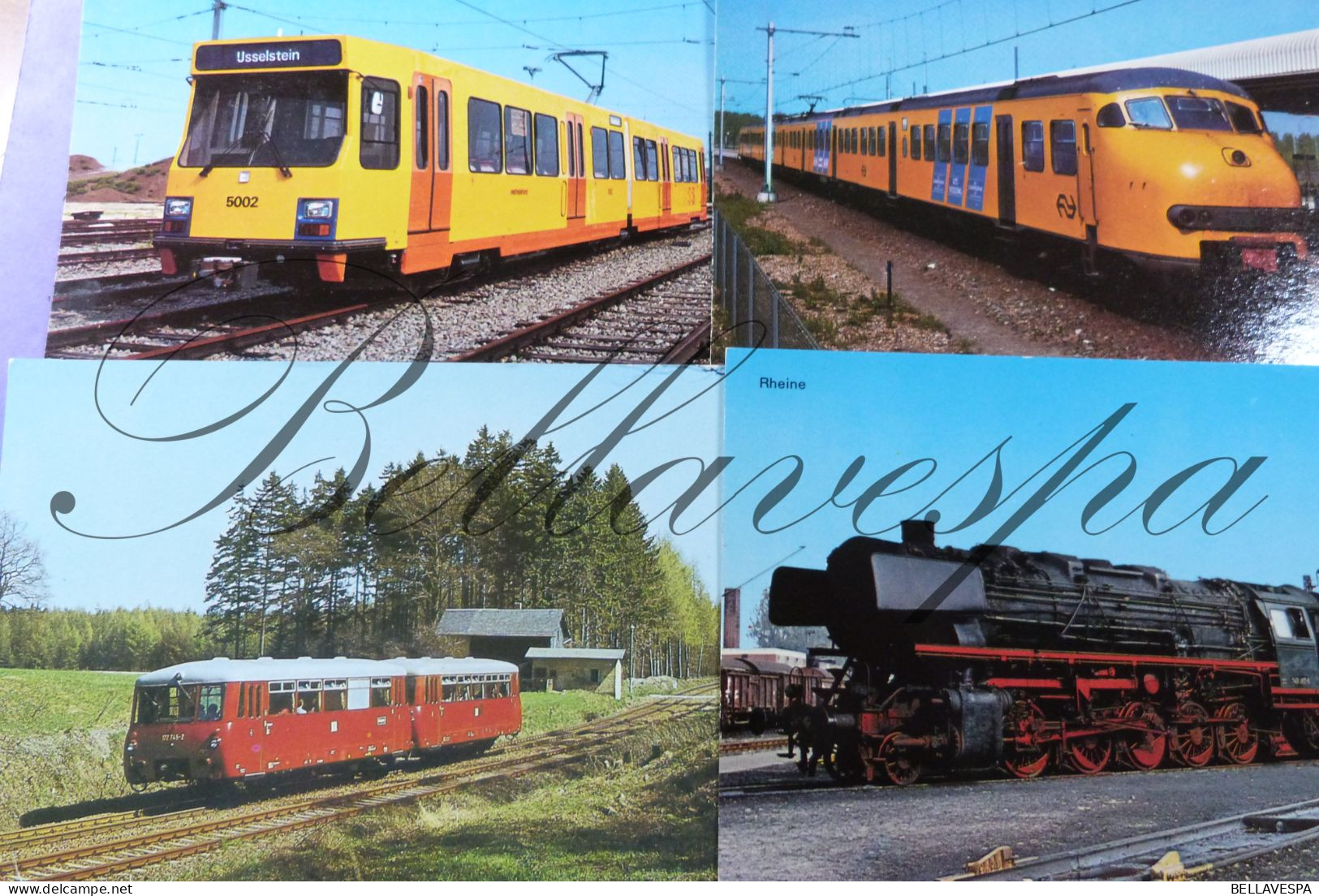 Railroad Trein Tram Lot X 40 Cpsm Spoorwegen Tramway - Treni