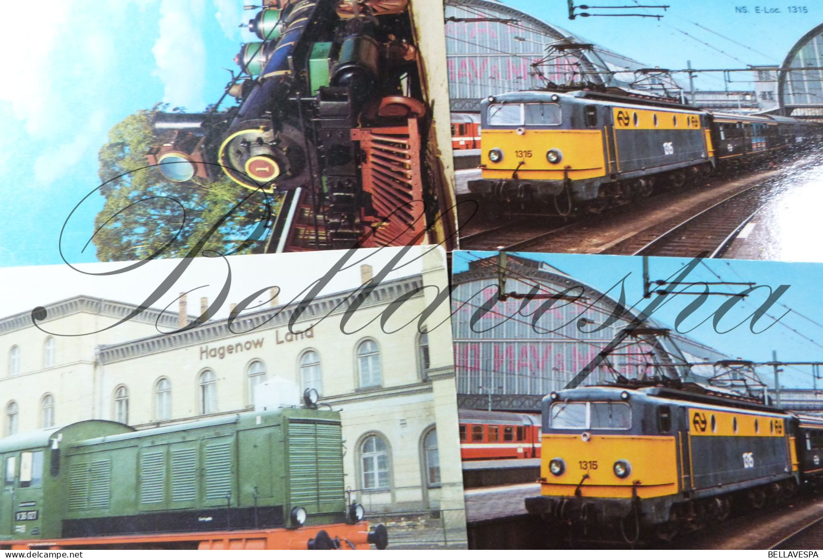 Railroad Trein Tram Lot X 40 Cpsm Spoorwegen Tramway - Treni