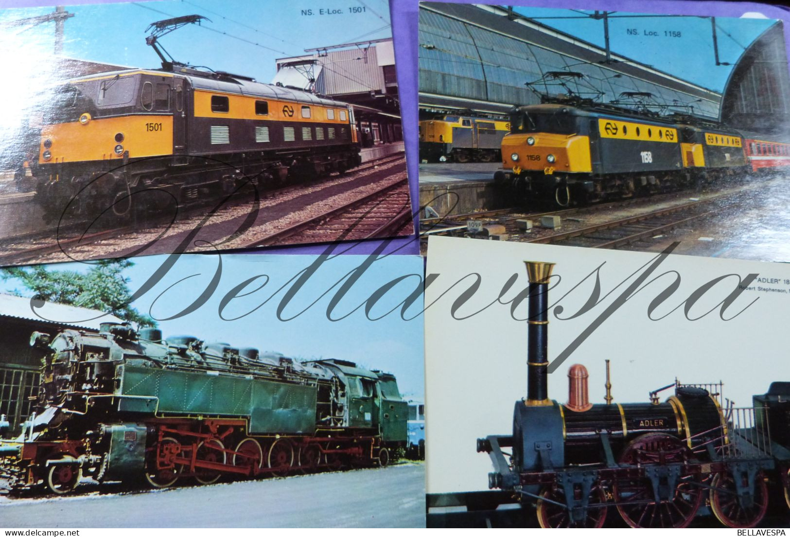 Railroad Trein Tram Lot X 40 Cpsm Spoorwegen Tramway - Treni