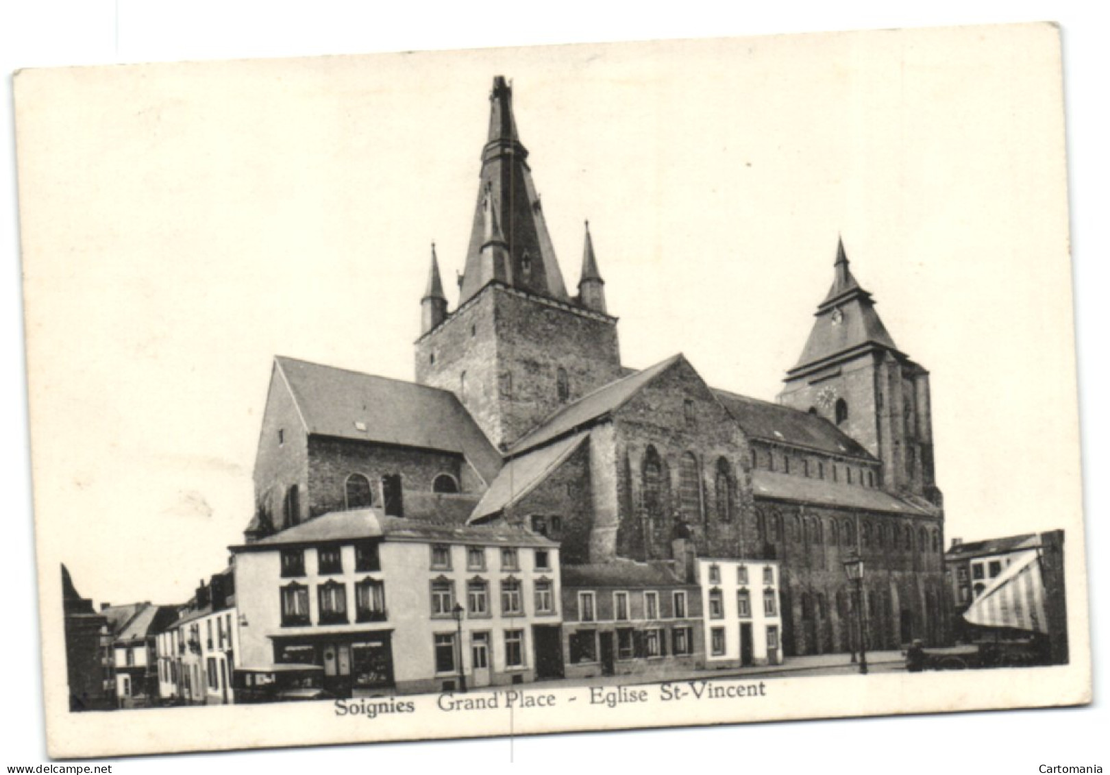 Soignies - Grand'Place - Eglise St-Vincent - Soignies