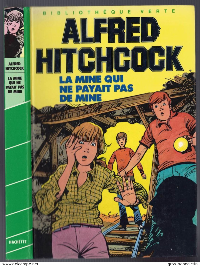Hachette - Bib. Verte - Hitchcock  Les Trois Jeunes Détectives - "La Mine Qui Ne Payait Pas De Mine" - 1985 - #Ben&Hitch - Bibliotheque Verte