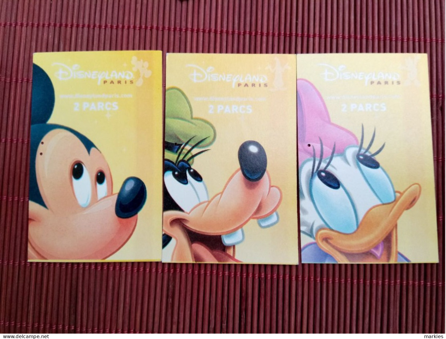 Disney Land 3 Cartons Used  Rare - Disney