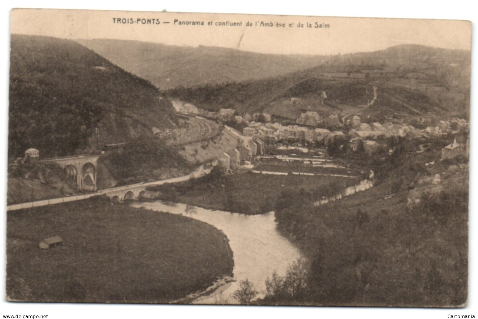 Trois-Ponts - Panorama Et Confluent De L'Amblève Et De La Salm - Trois-Ponts