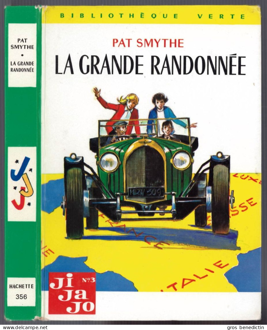 Hachette - Bibliothèque Verte N°356 - Pat Smythe - Série Ji-Ja-Jo - "La Grande Randonnée" - 1968 - #Ben&Jijajo - Bibliothèque Verte