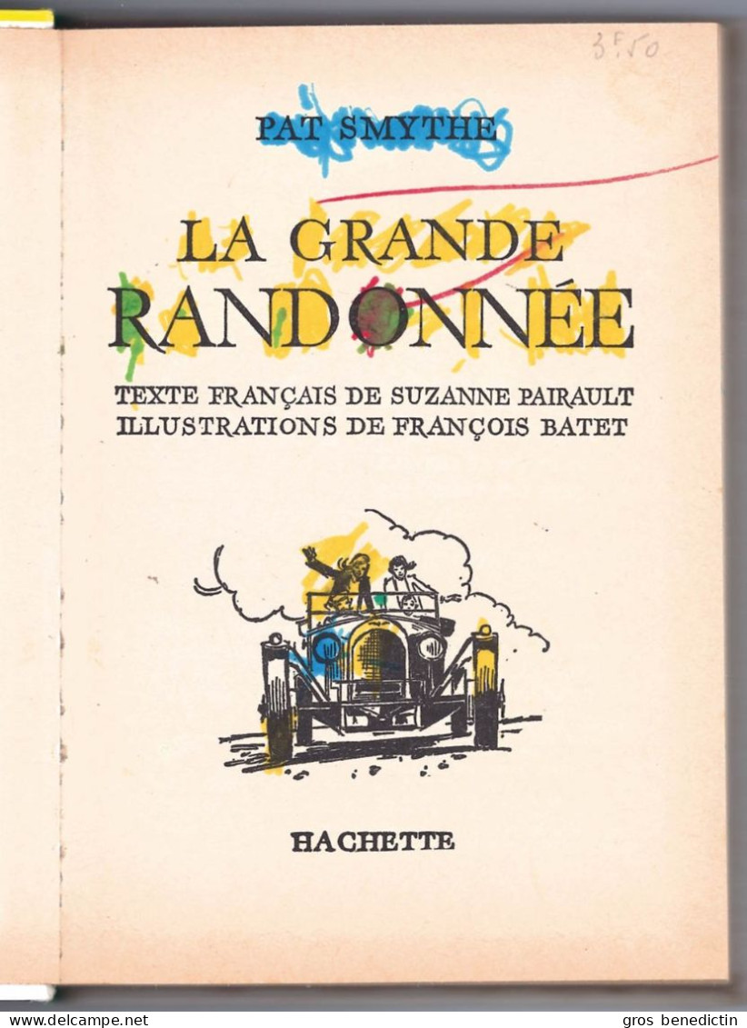 Hachette - Bibliothèque Verte N°356 - Pat Smythe - Série Ji-Ja-Jo - "La Grande Randonnée" - 1968 - #Ben&Jijajo - Bibliothèque Verte