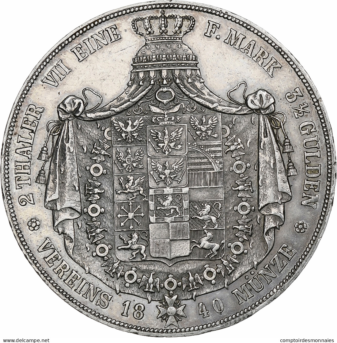 Allemagne, Kingdom Of Prussia, Friedrich Wilhelm III, 2 Thaler, 1840, Berlin - Taler Et Doppeltaler