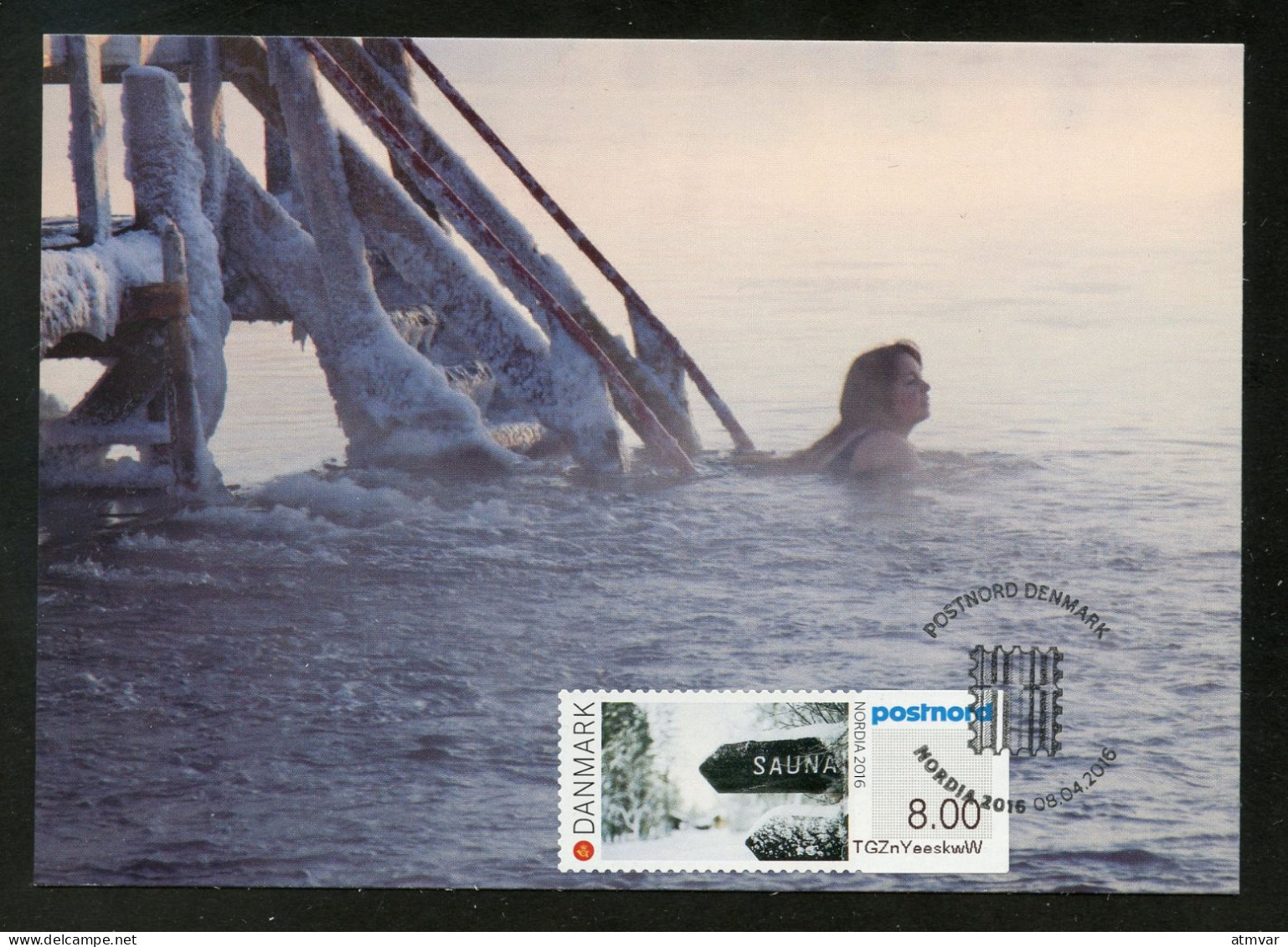 DENMARK / DANEMARK (2016) Carte Maximum Card ATM NORDIA 2016 - Jyväskylä, Finland - Sauna - Maximum Cards & Covers