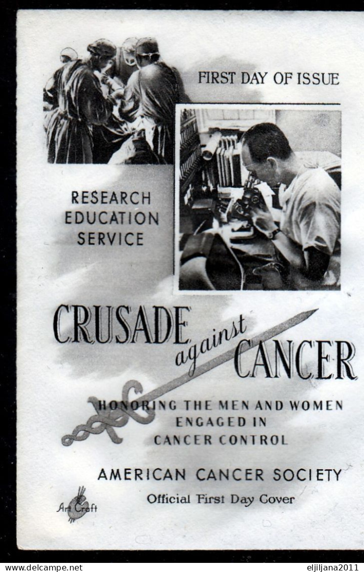 Action !! SALE !! 50 % OFF !! ⁕ USA 1965 ⁕ FDC Cover CANCER Crusade Against ⁕ First Day Of Issue - 1961-1970