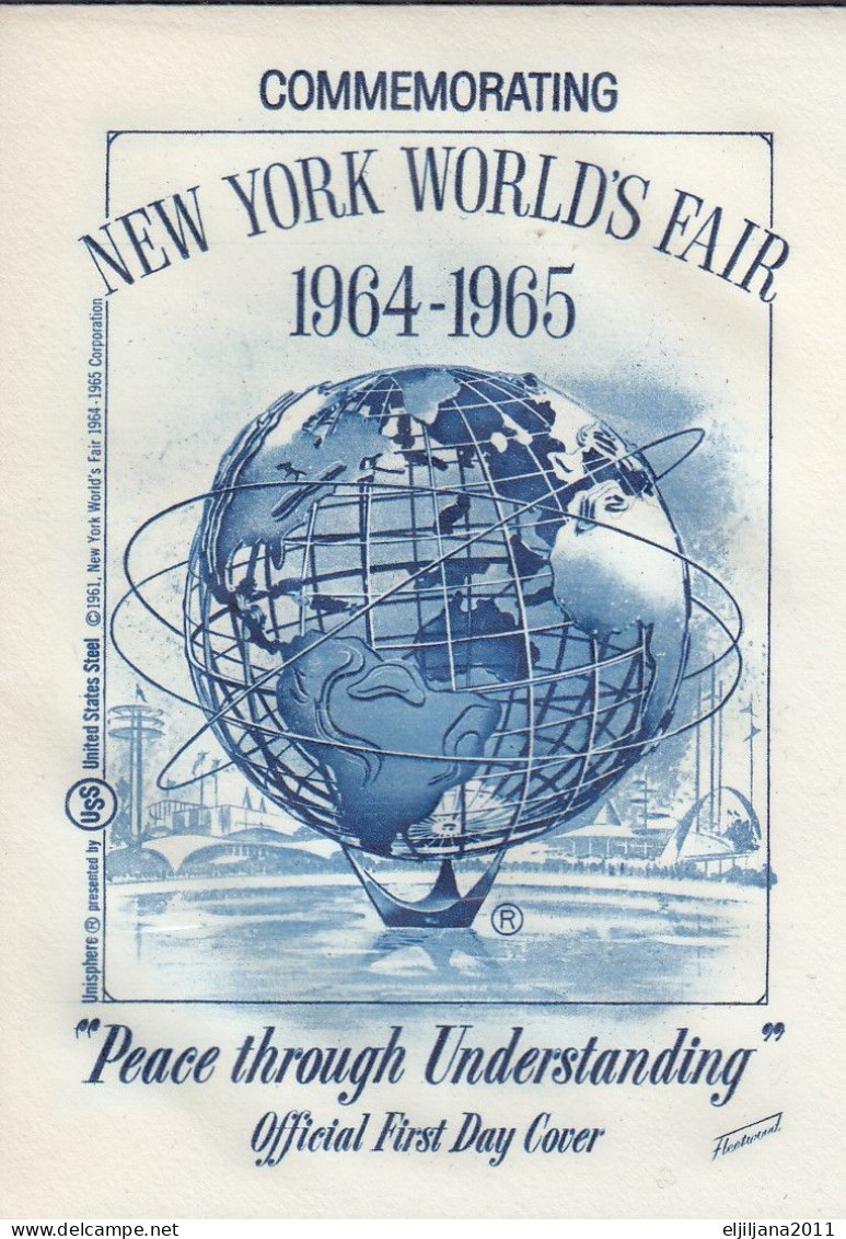 Action !! SALE !! 50 % OFF !! ⁕ USA 1965 ⁕ 2v FDC Cover New York World's Fair 5c. ⁕ World's Fair - 1961-1970