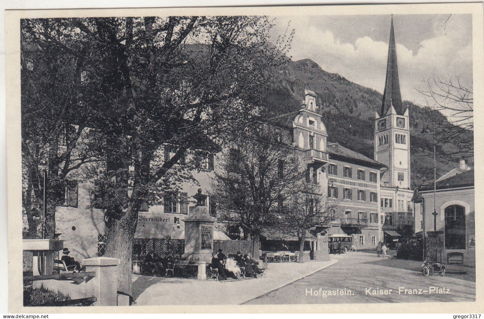 D6498) HOFGASTEIN - Kaiser Franz Platz - Kirche Häuser ALT ! Hochglanz AK 1931 - Bad Hofgastein