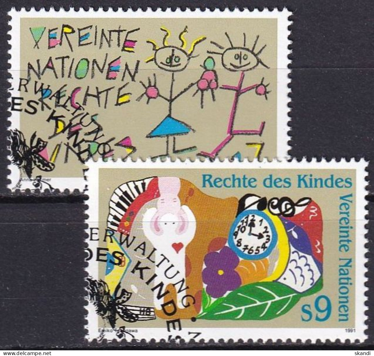 UNO WIEN 1991 Mi-Nr. 117/18 O Used - Aus Abo - Used Stamps