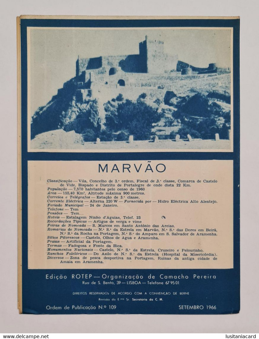 MARVÃO - ROTEIRO TURÍSTICO - « Castelo» (Ed. Rotep Nº 109 - 1966  ) - Livres Anciens